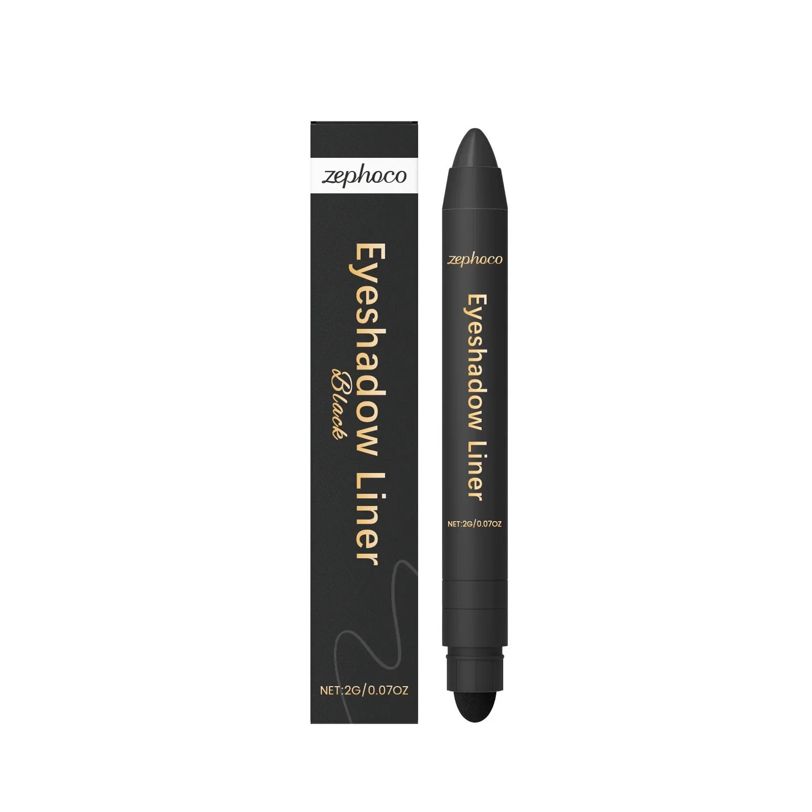 Zephoco black eyeshadow liner pen and box, Omgbeautyessential makeup product