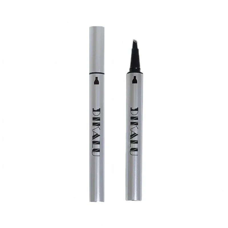 DIKALU silver eyebrow pen with micro-fork tip, Omgbeautyessential cosmetic product