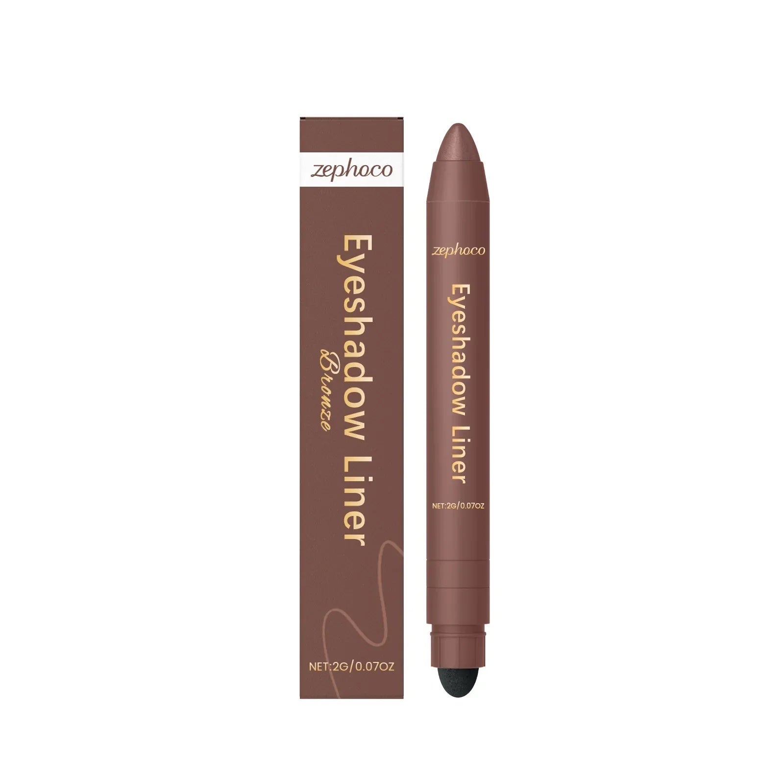 Zephoco bronze eyeshadow liner pencil with box, Omgbeautyessential makeup product