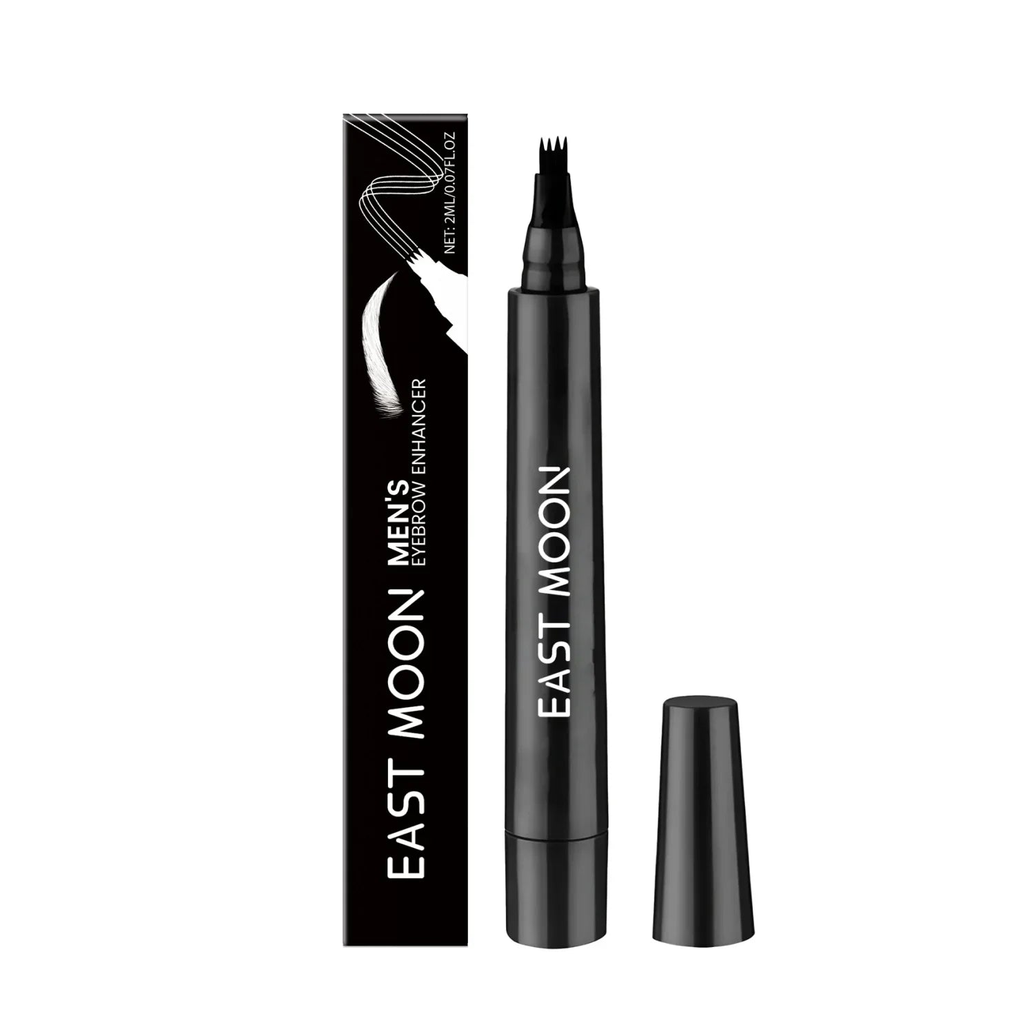 EAST MOON men's eyebrow enhancer pen with box, Omgbeautyessential grooming product