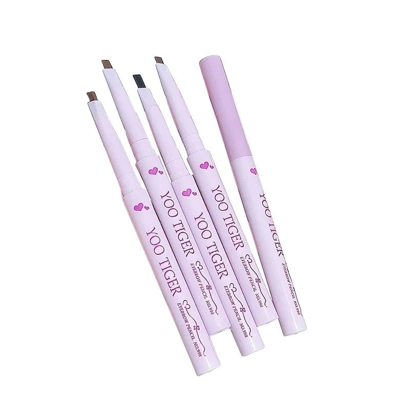 YOO TIGER eyebrow pencils in pink packaging from Omgbeautyessential, assorted shades